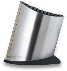 GKB-52 10-Slot Ship Shaped Knife Block, Stainless Steel